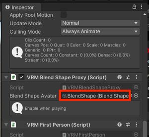 Showing where to click to locate the blend shape script