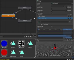 Showing the details of the transition from Idle to a new state