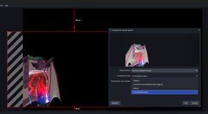 OBS screenshot, the Properties window for a Spout2 capture